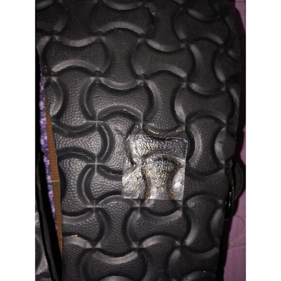 White Mountain Harley Footbed Sandals Black Leather Nubuck womens 9m - Picture 13 of 13